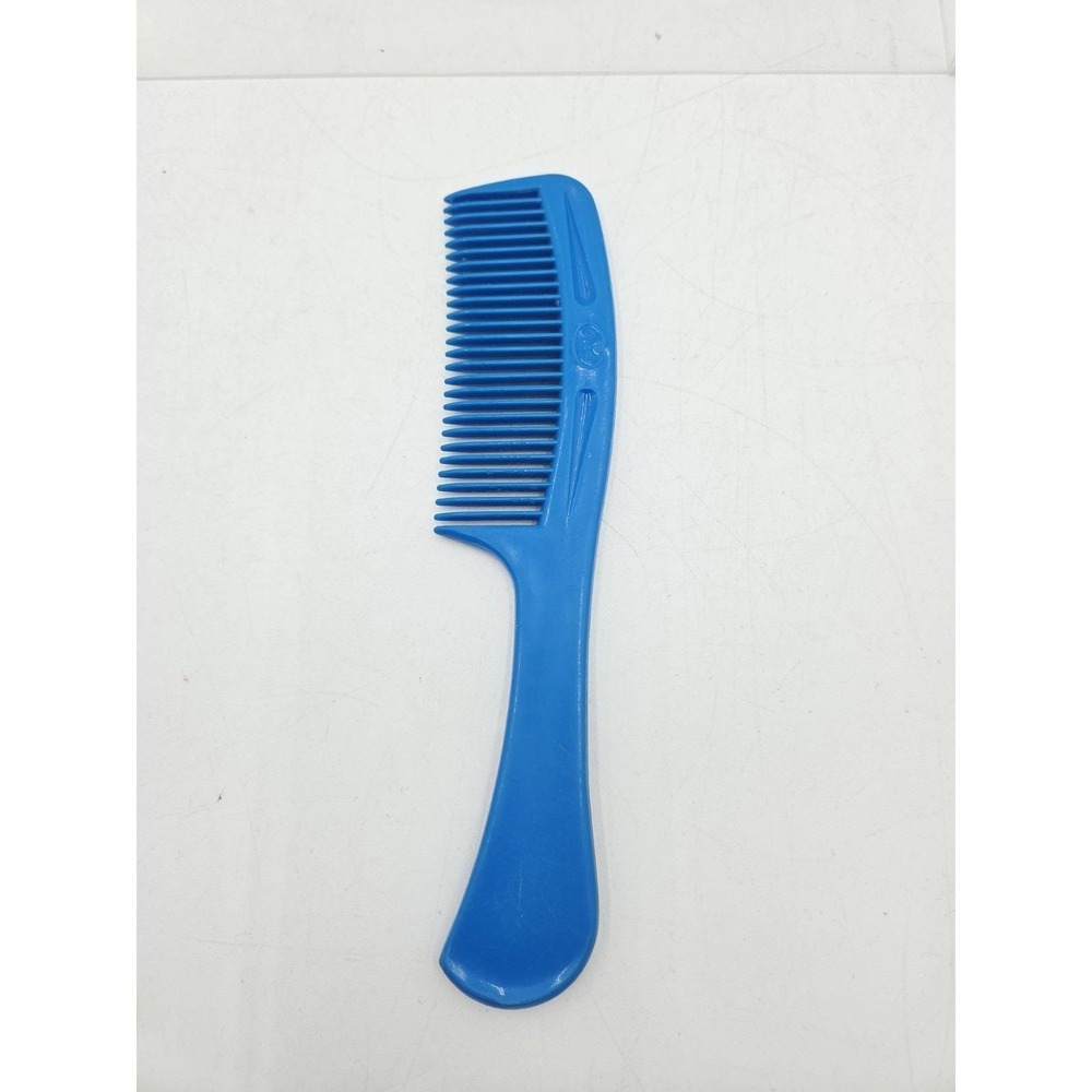 Vintage Goody Blue 8.5" Pocket Comb Retro Groovy Old School Prop